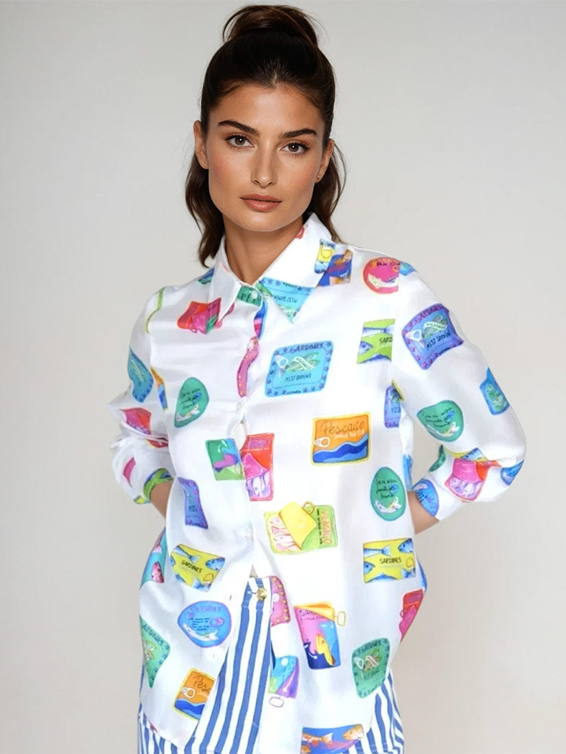 MAFALDO Sardinas Print Blouse