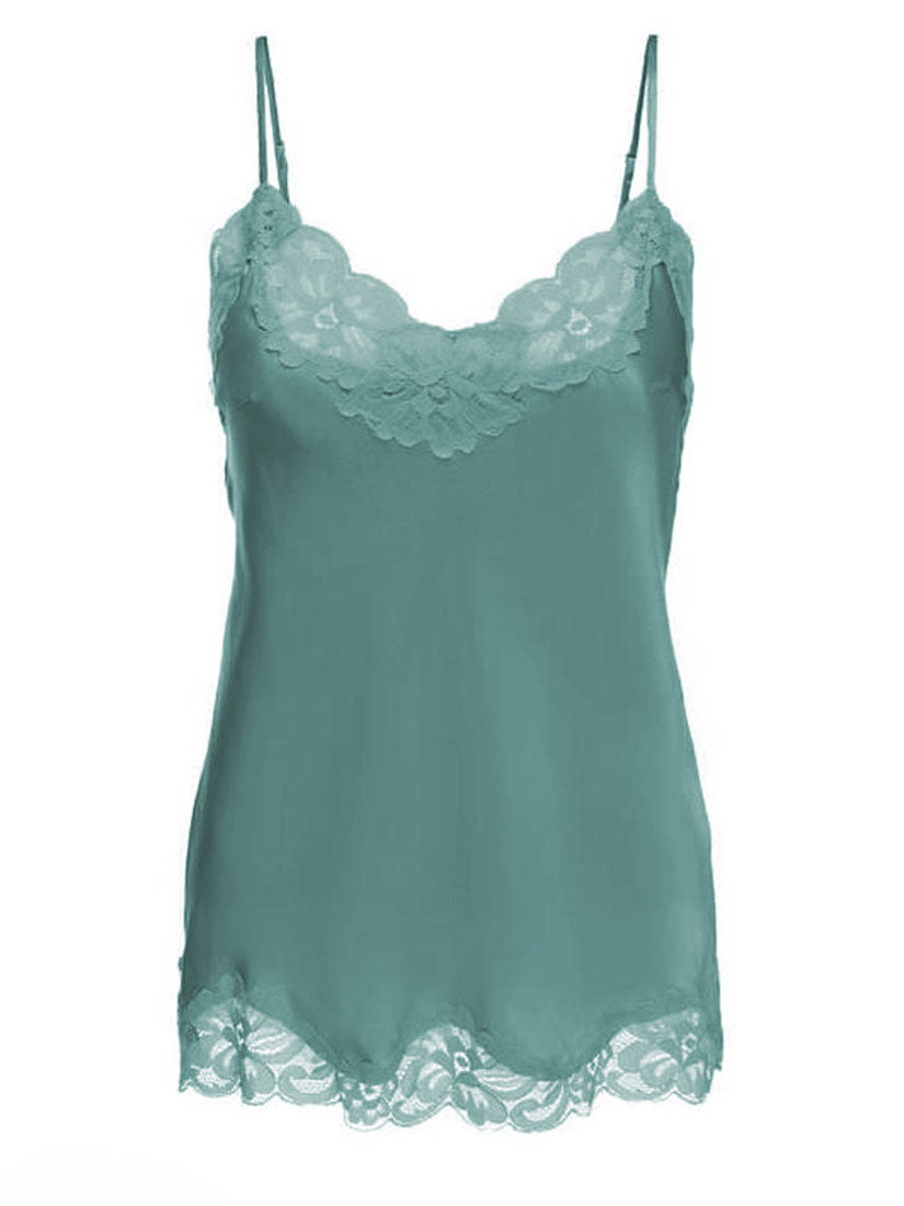 Gold Hawk FLORAL Lace Silk Camisole