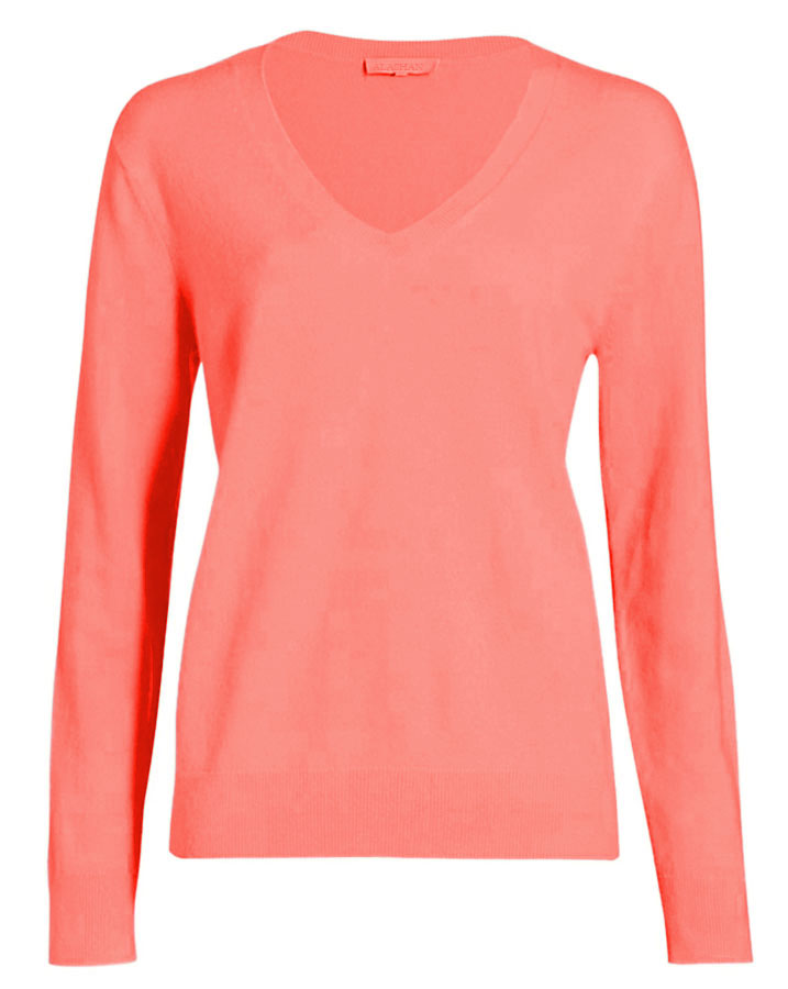 Alashan WEST PALM V Neck Cotton Cashmere Sweater