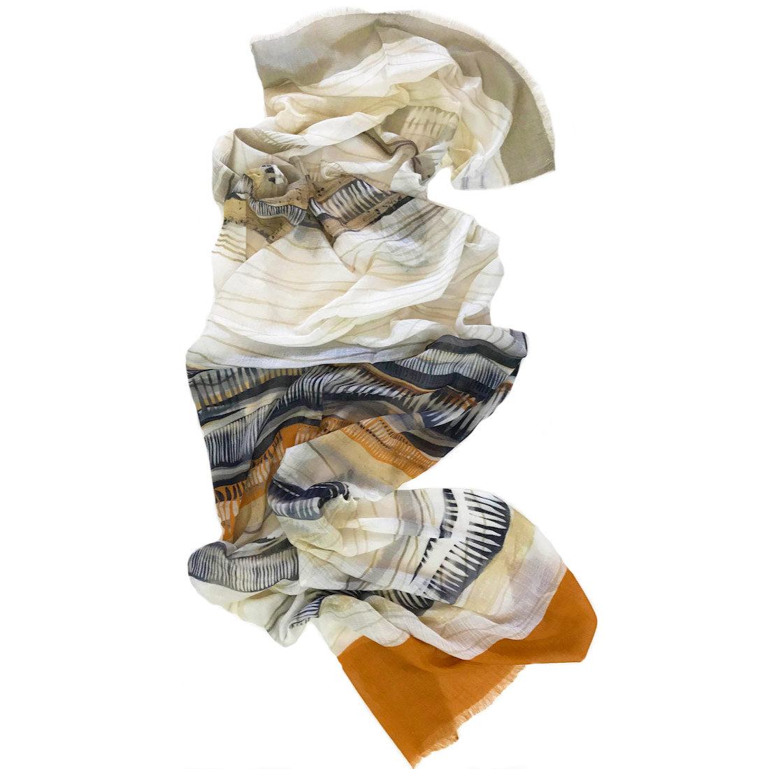 inda scarf in ethnic print from Alisha D