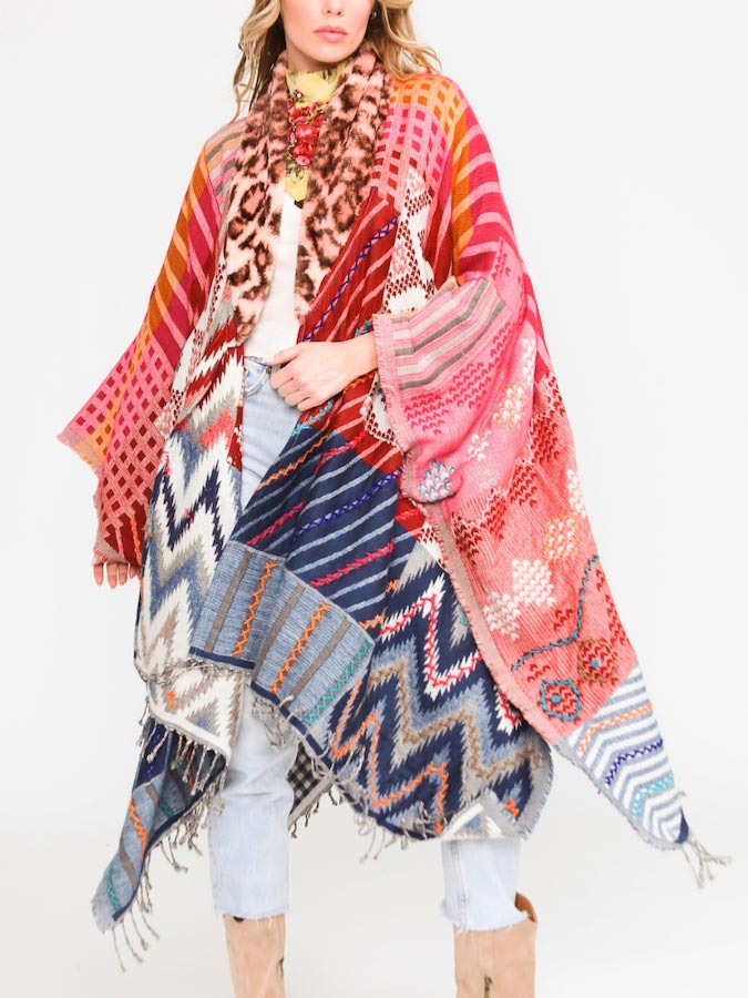 Aratta NOBLE Reversible Poncho