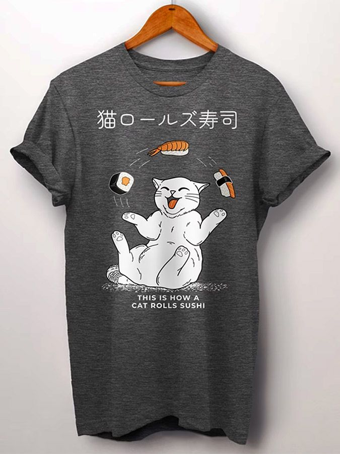 GDC Sushi Roll Cat Graphic Tee