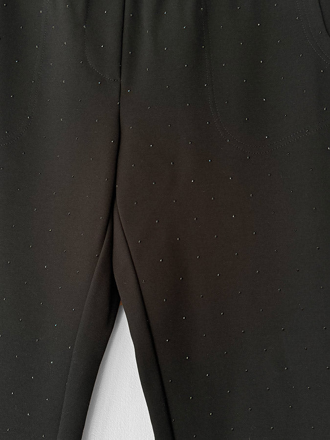 kota jeweled ankle length jogger by beate heymann flat close texture