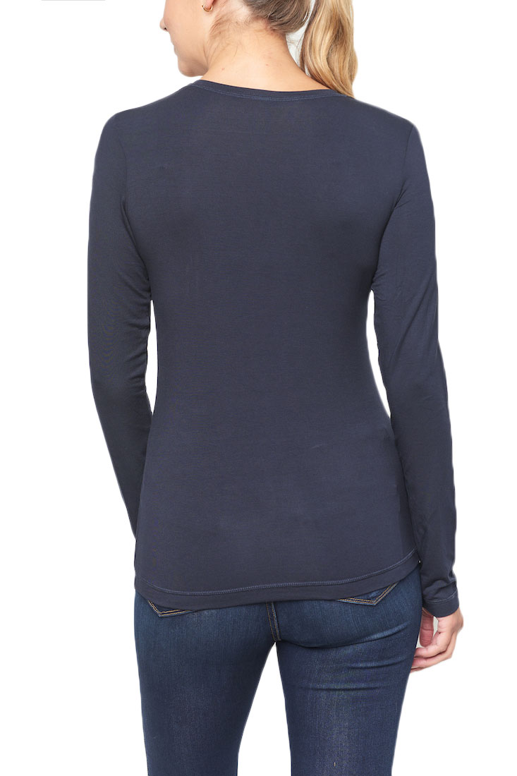 Beate Heymann EVERGREEN Basic V Neck Tee LS