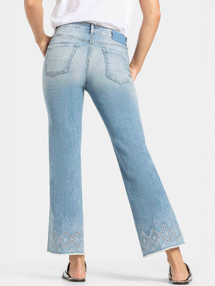 FRANCESCA eyelet Cropped Jeans