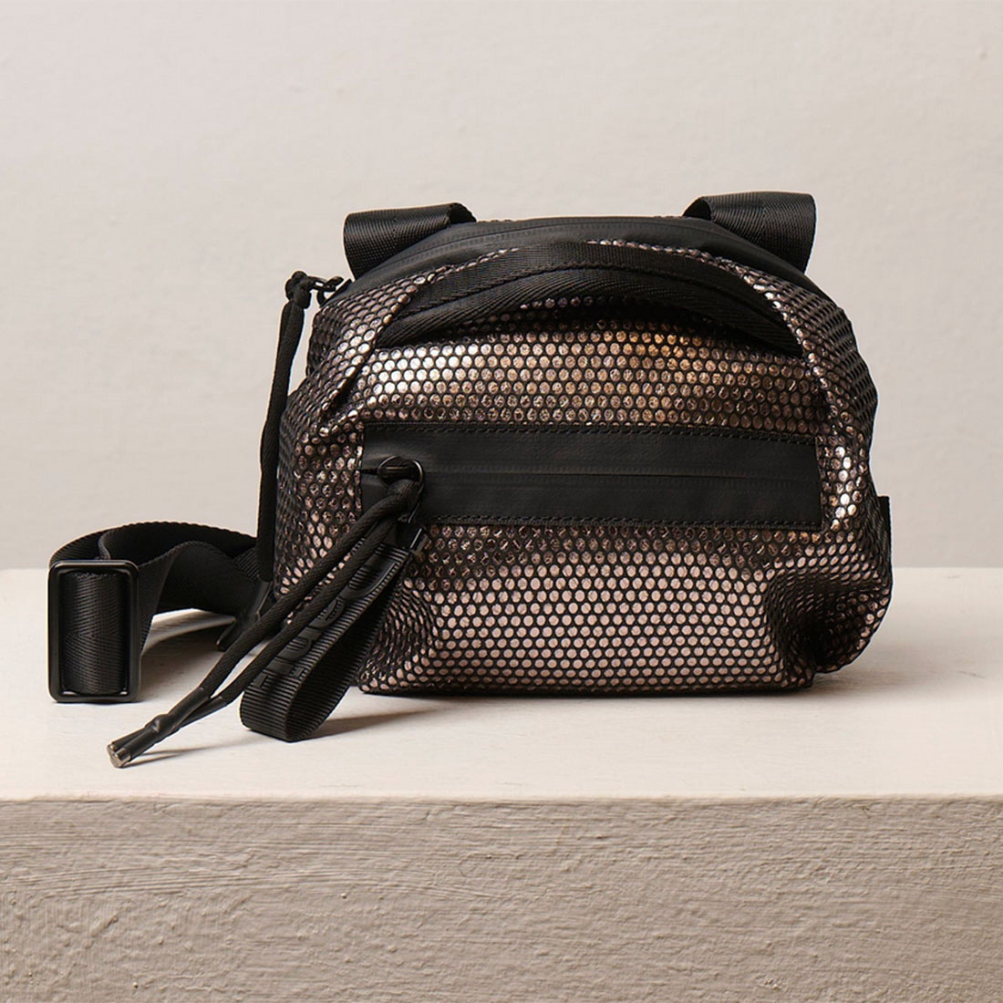 bonnie Mini metallic crossbody vegan handbag daniella lehavi
