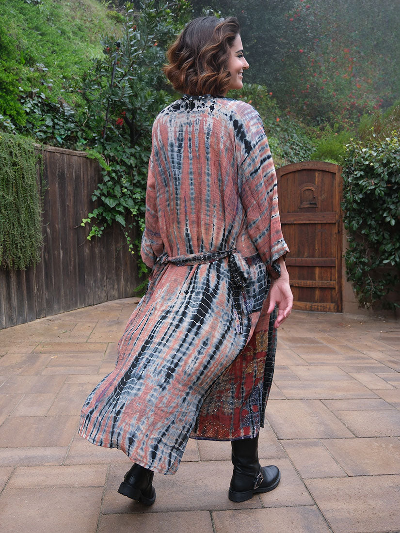 bebop recycled silk kimono get dressed collective
