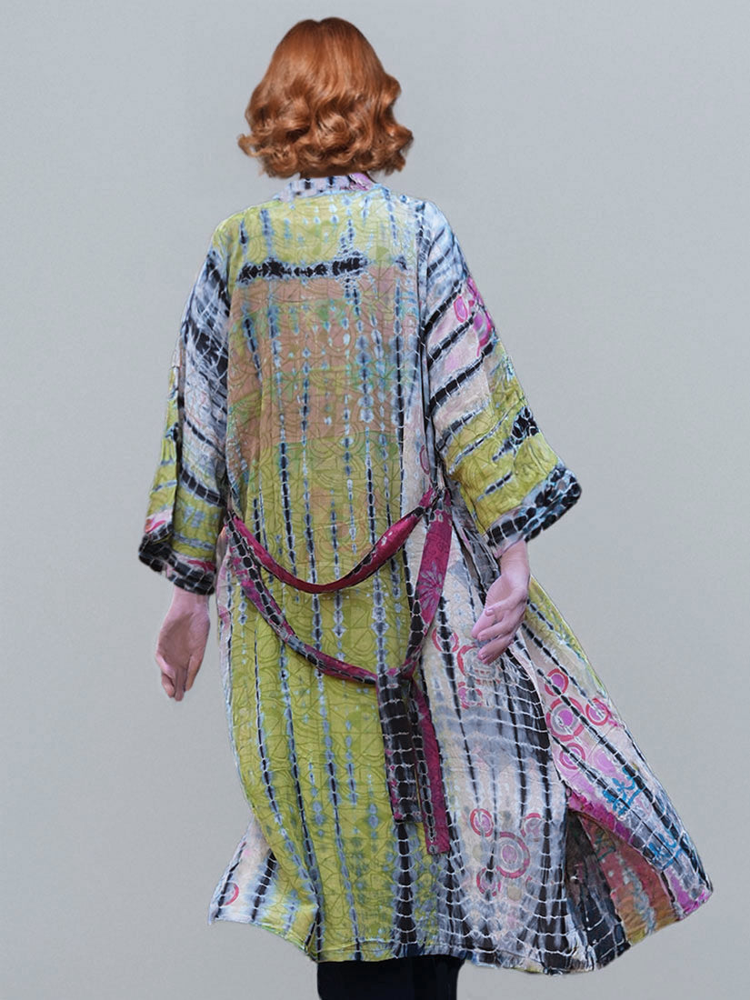 CRUSH Recycled Silk Kimono