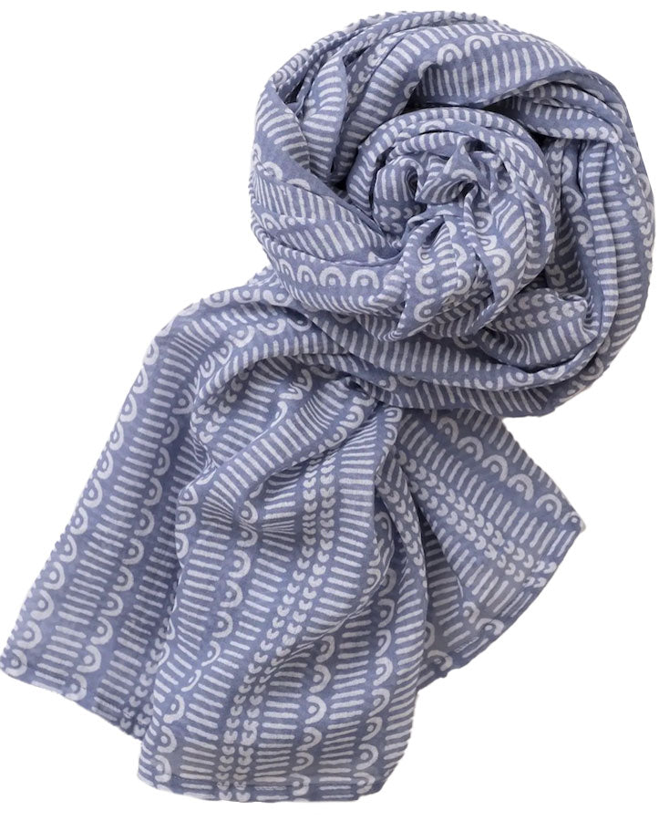 get dressed collective Javie blue batik print scarf pareo