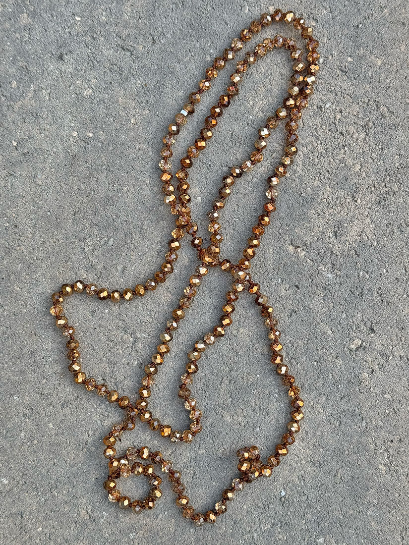 liquid crystals layering necklace copper get dressed collective