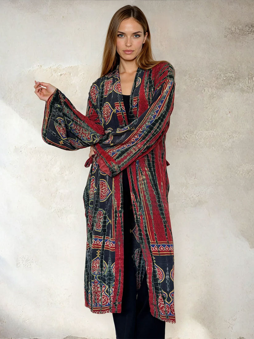 maharaja vintage tie dye kimono set from get dressed collective