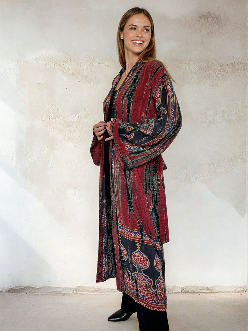 MAHARAJA Vintage Silk Kimono Set