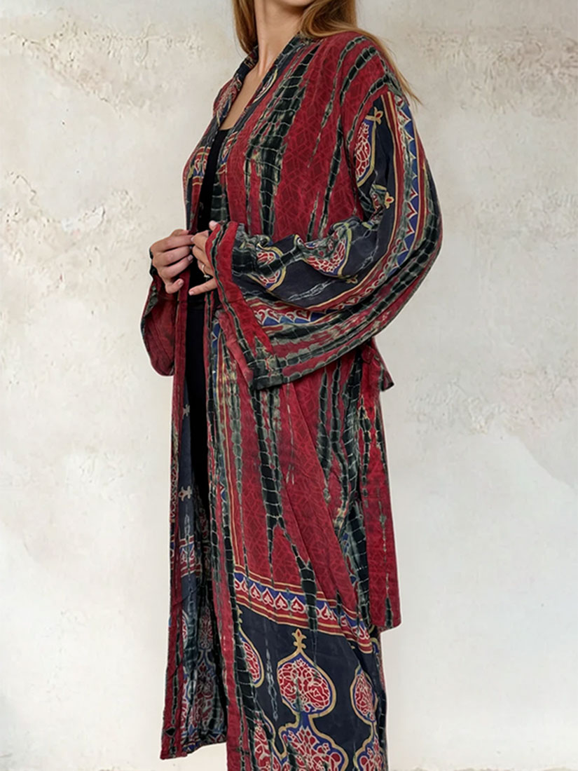 MAHARAJA Vintage Silk Kimono Set