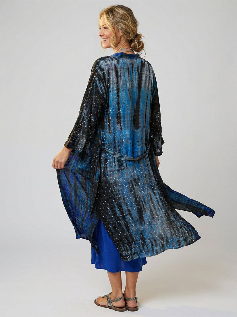 MANY STARS Vintage Silk Kimono
