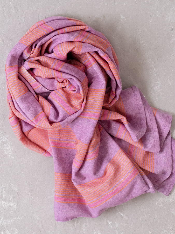 orchid stripes scarfe pareo from Get Dressed Collective