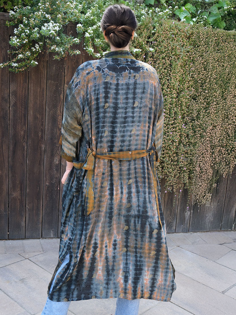 OREJIN Vintage Silk Kimono