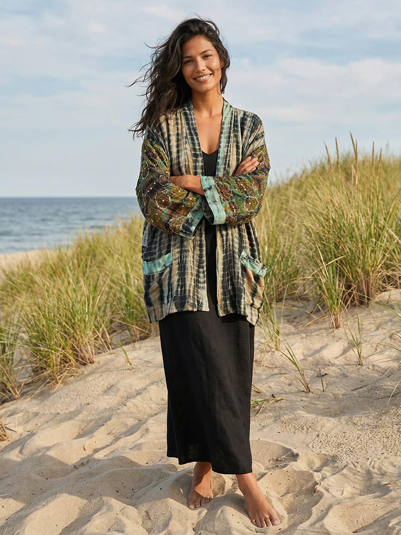 SEA DWELLER Vintage Silk Kimono