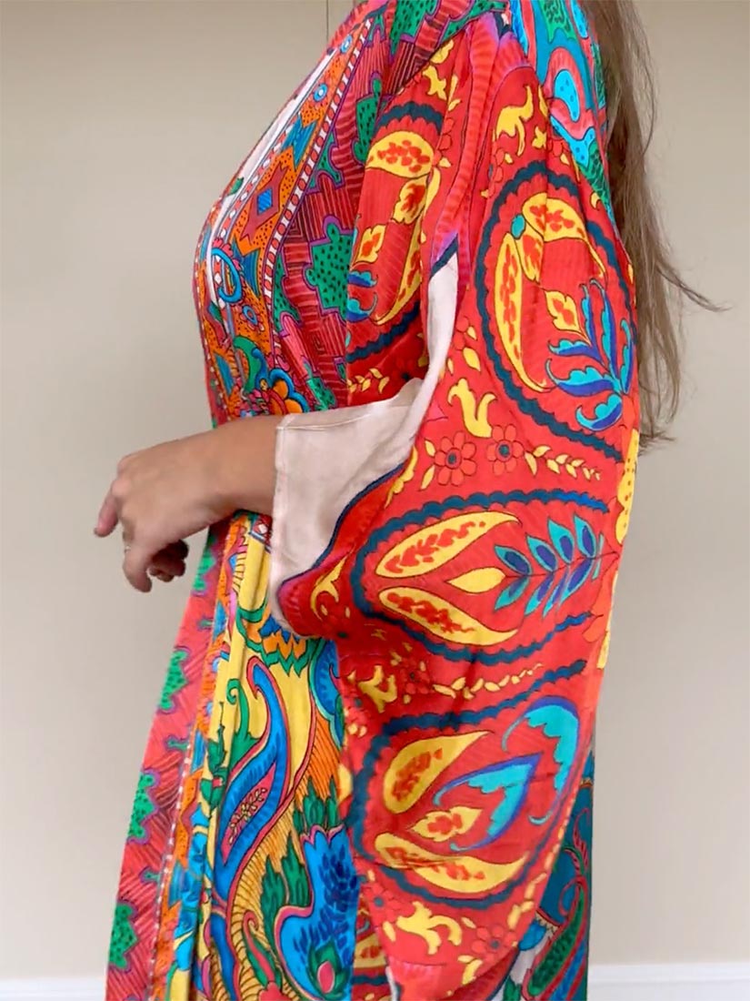 WILD HEART Mixed Print Kimono