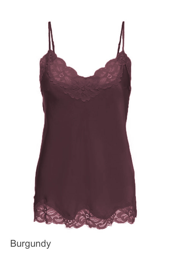 Gold Hawk FLORAL Lace Silk Camisole