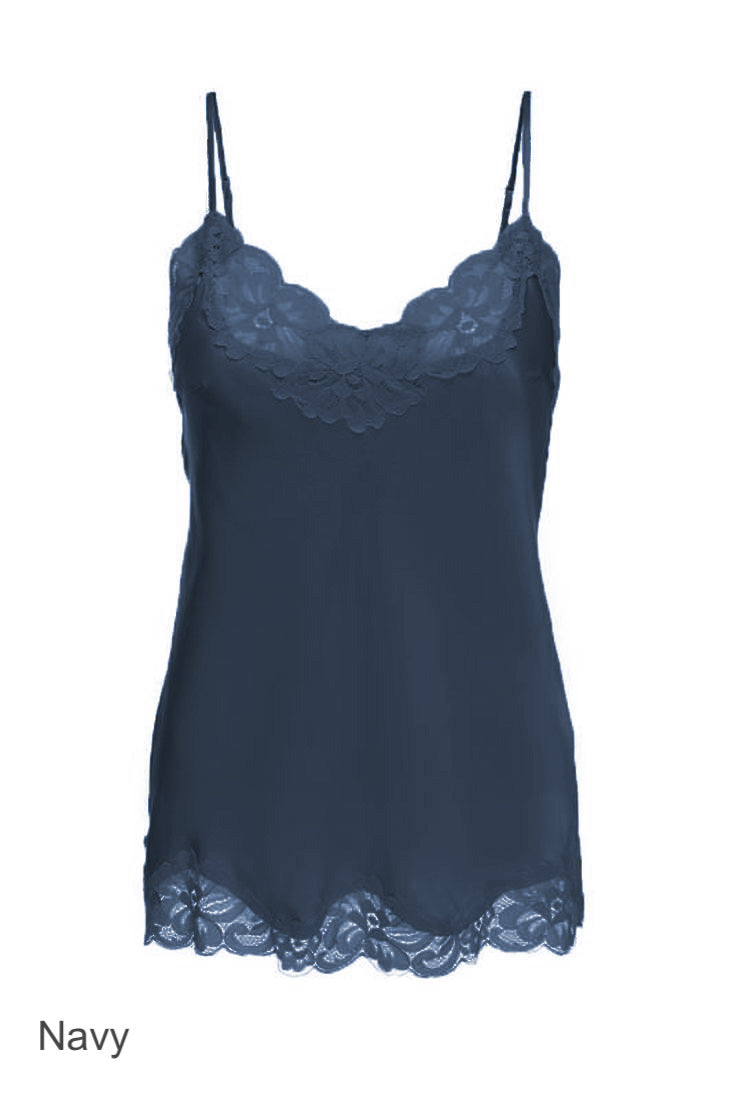 Gold Hawk FLORAL Lace Silk Camisole