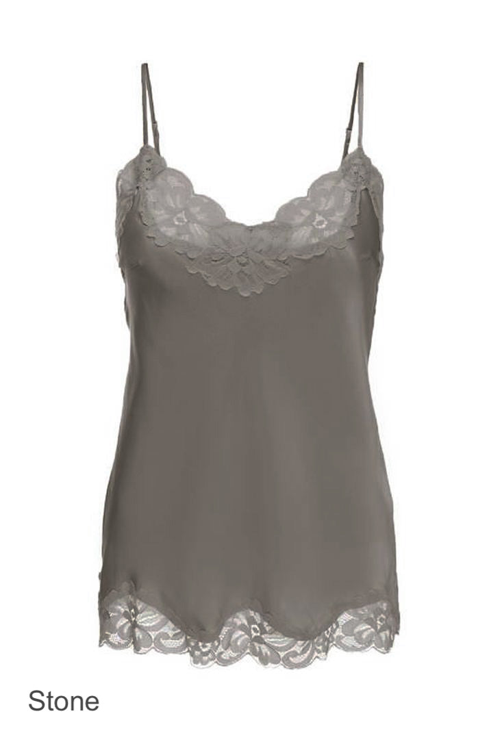 Gold Hawk FLORAL Lace Silk Camisole