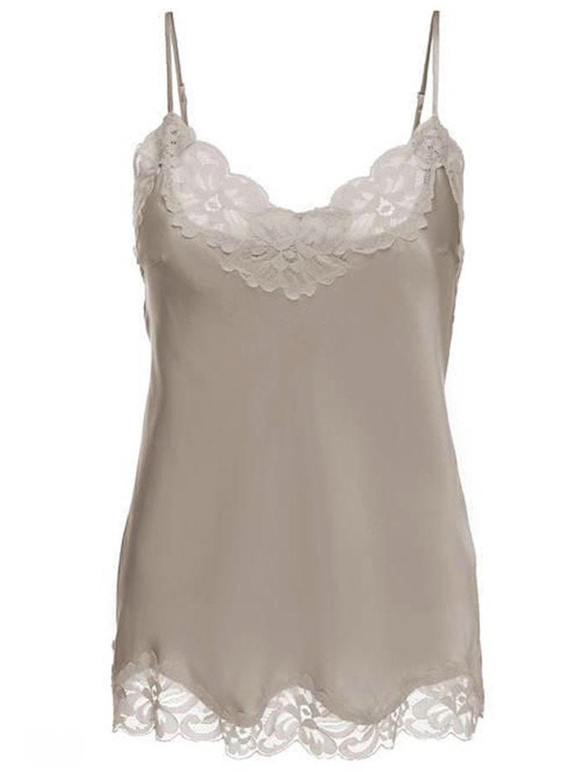 Gold Hawk FLORAL Lace Silk Camisole