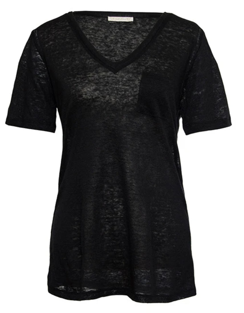 Gold Hawk LINEN V Neck Tee