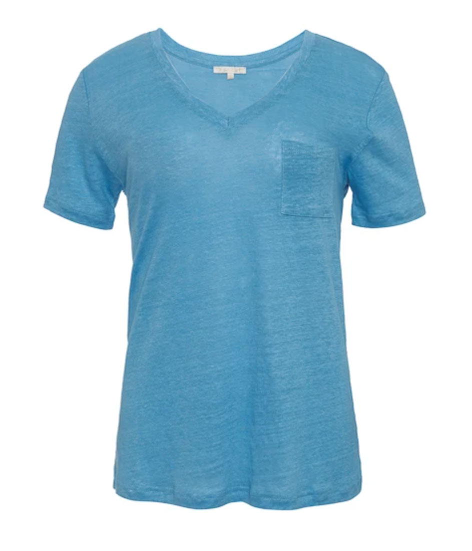 Gold Hawk LINEN V Neck Tee