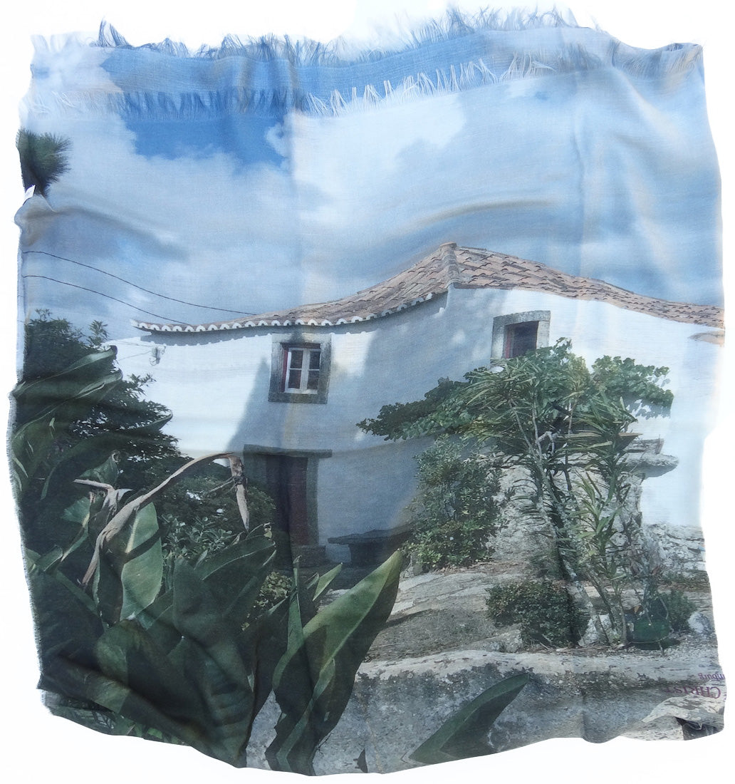 henry christ villa scarf blue flat