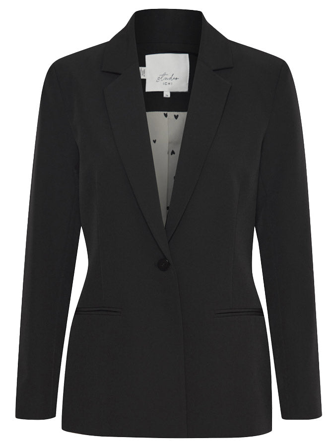 ichi lexi fitted blazer black Get Dressed Collective