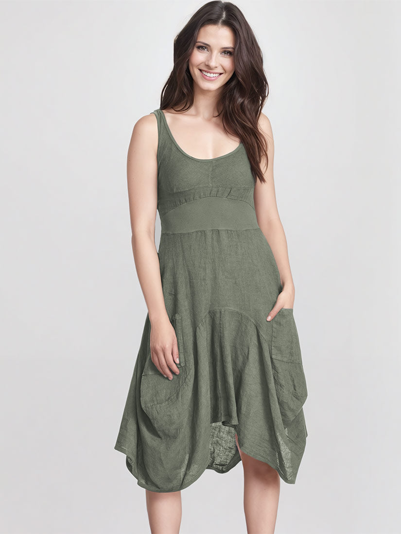 Inizio magic dress in jungle green spring 25