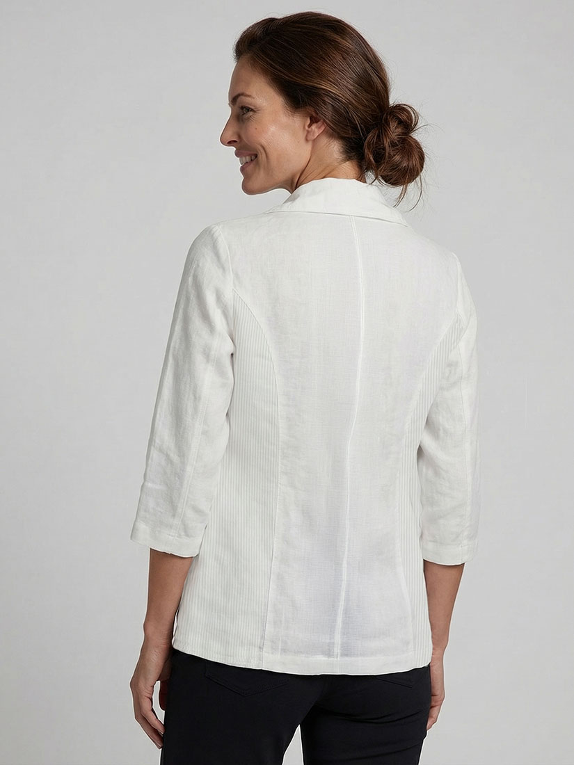 SIMONE Zip Linen Jacket
