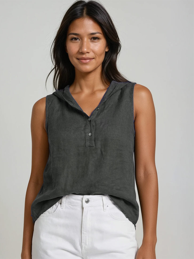 SONNET Linen Sleeveless Top