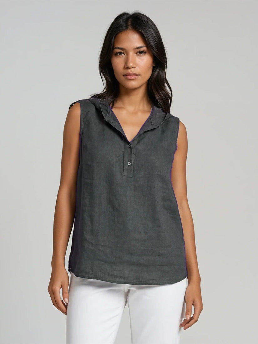 SONNET Linen Sleeveless Top