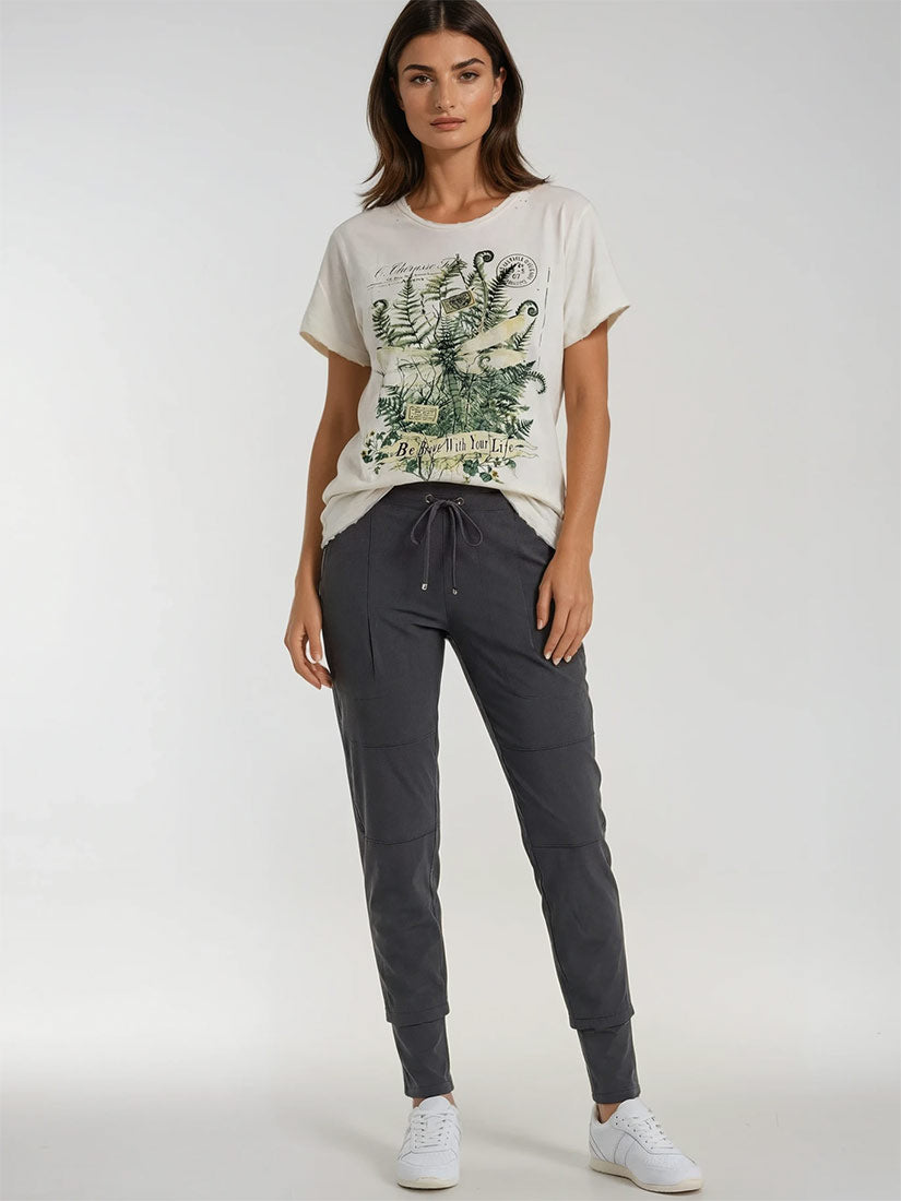jaded gypsy brave flight moon dance tee on model