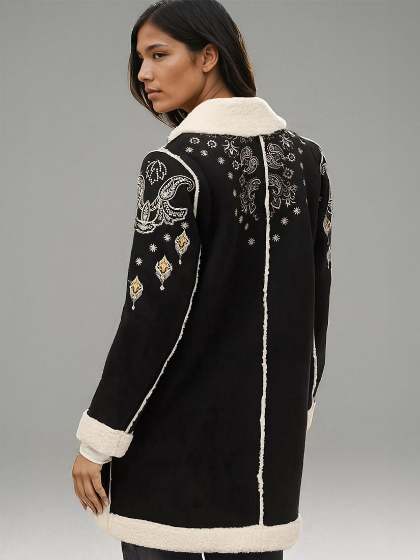 LORI Faux Suede Sherpa Jacket Cheyenne