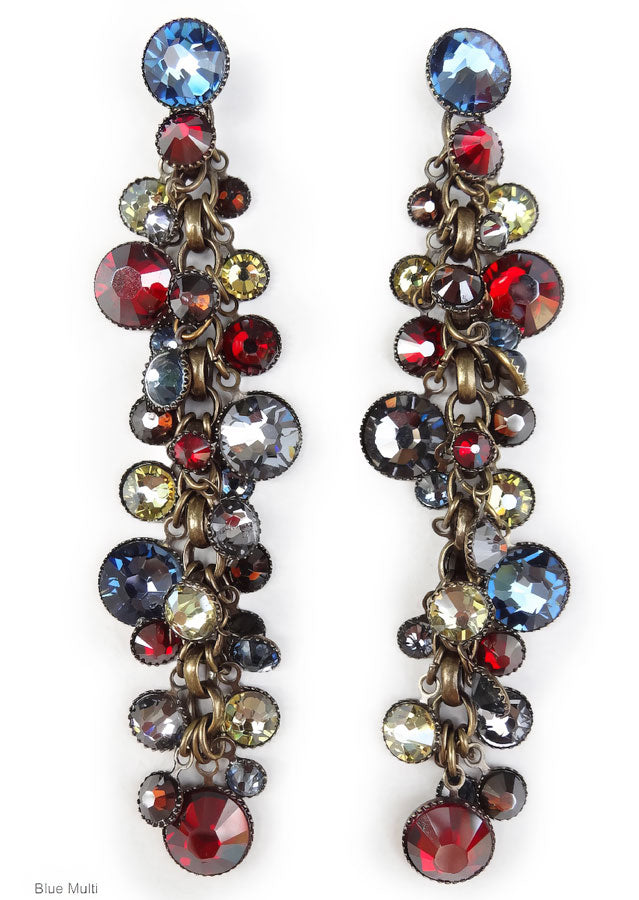 konplott waterfalls earring blue multi