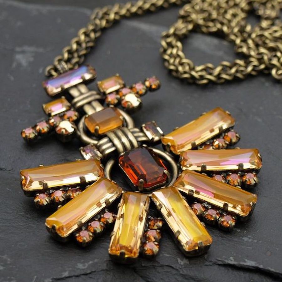 Aztec Bold Chain Necklace by Konplott