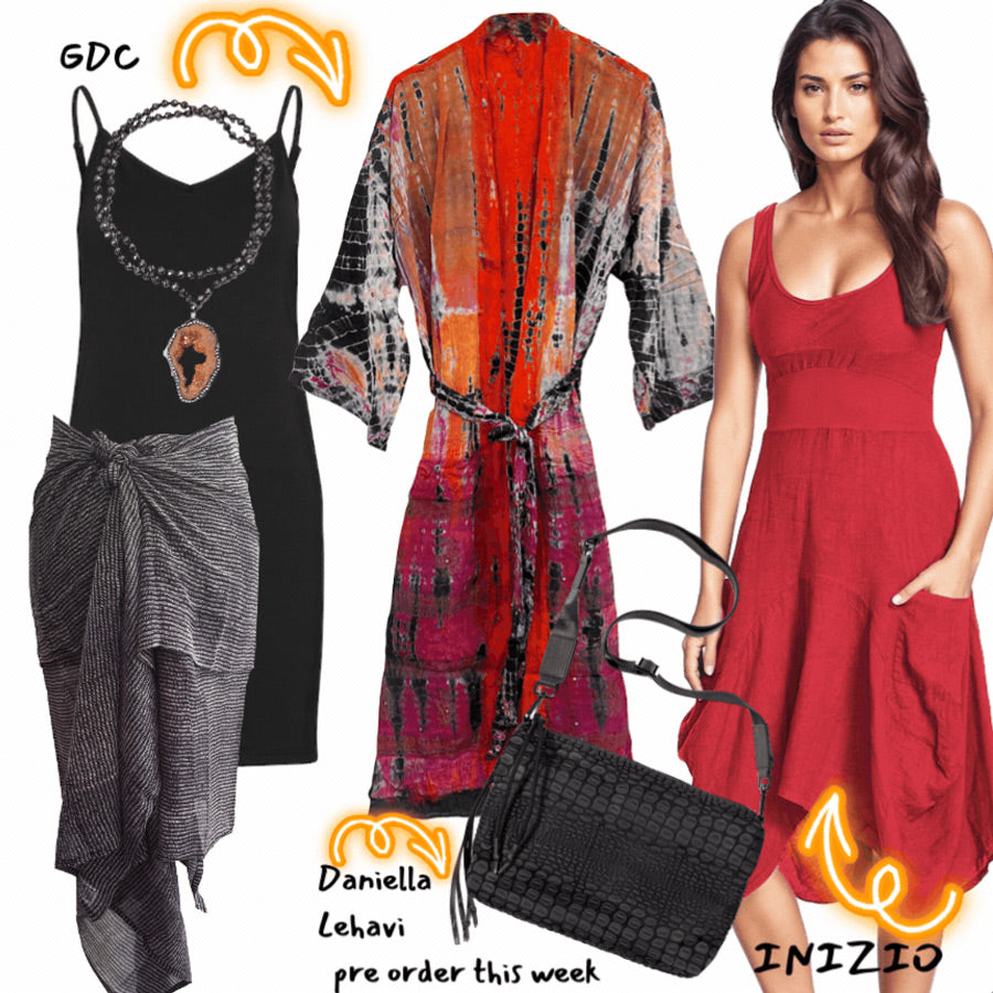 GDCollective ALICE Stripes Black Print Scarf Pareo