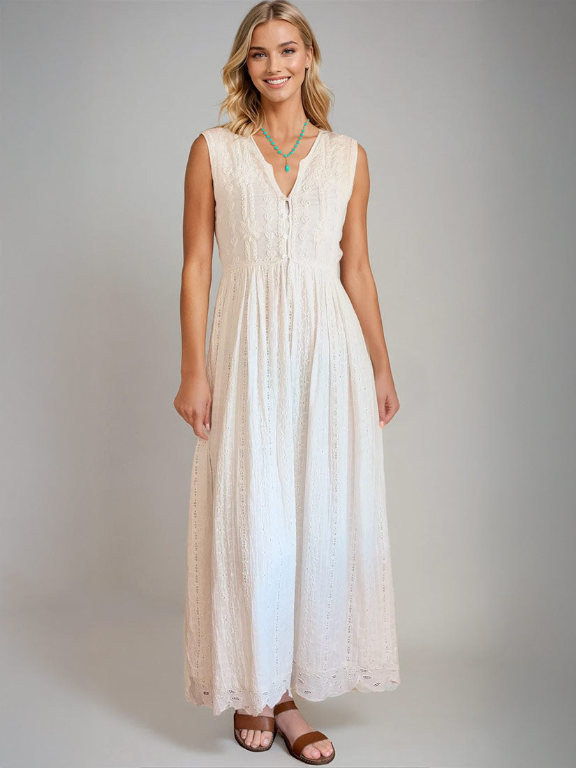 amadine embroidered maxi dress