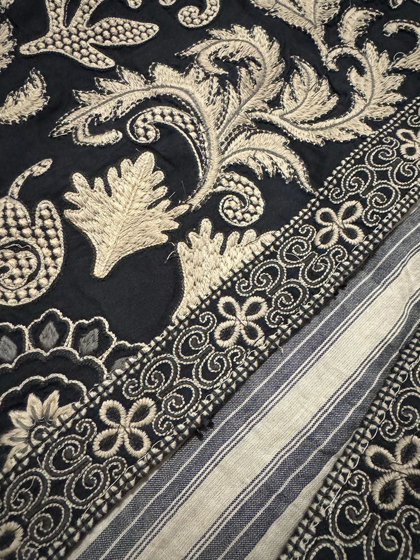 maison hotel balani chuvash embroidered jacket up close pattern