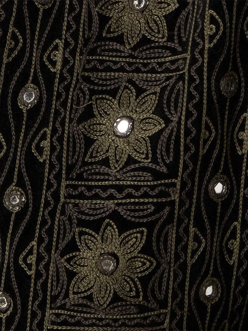 EMILIA Onix Embroidered Maxi Dress