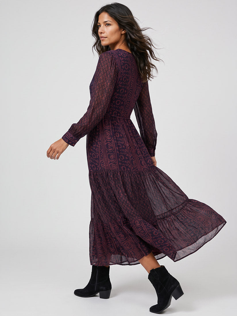 EMILIA Muddy Waters Embroidered Maxi Dress