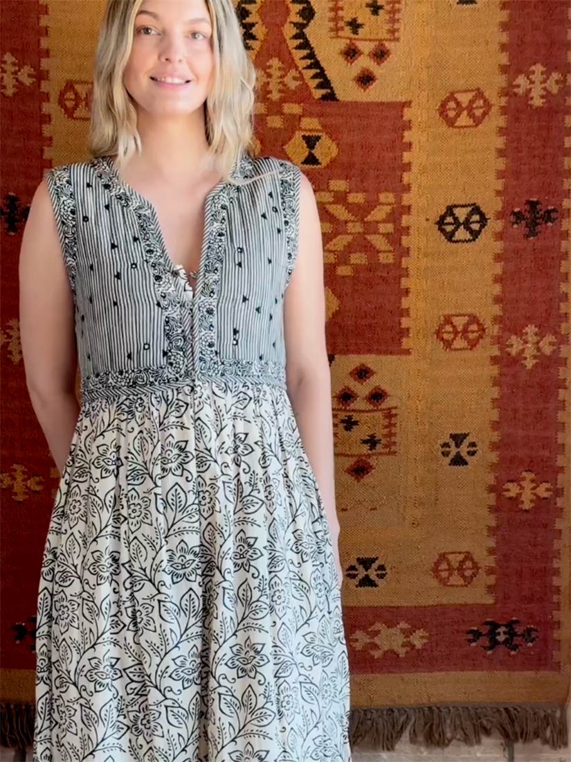 Maison Hotel EUGENIE Maxi Dress Jasmine Print