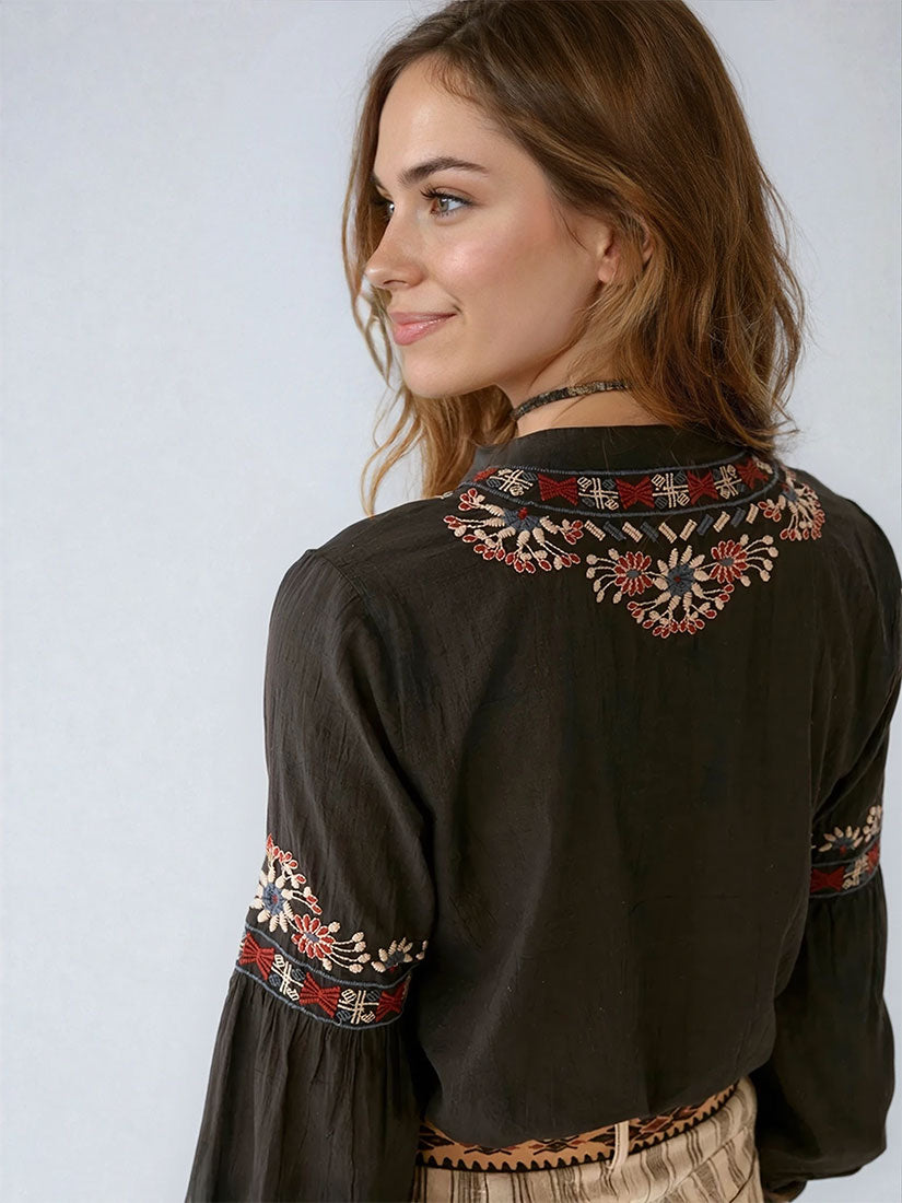 VEERA Blouse Dark Midnight