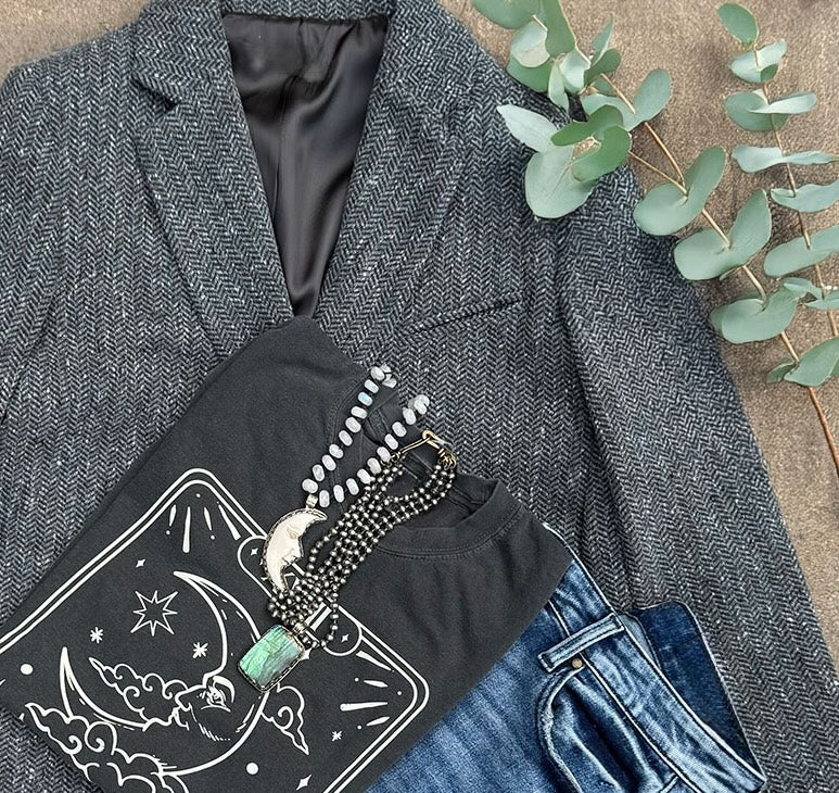 maison hotel wilson tweed blazer