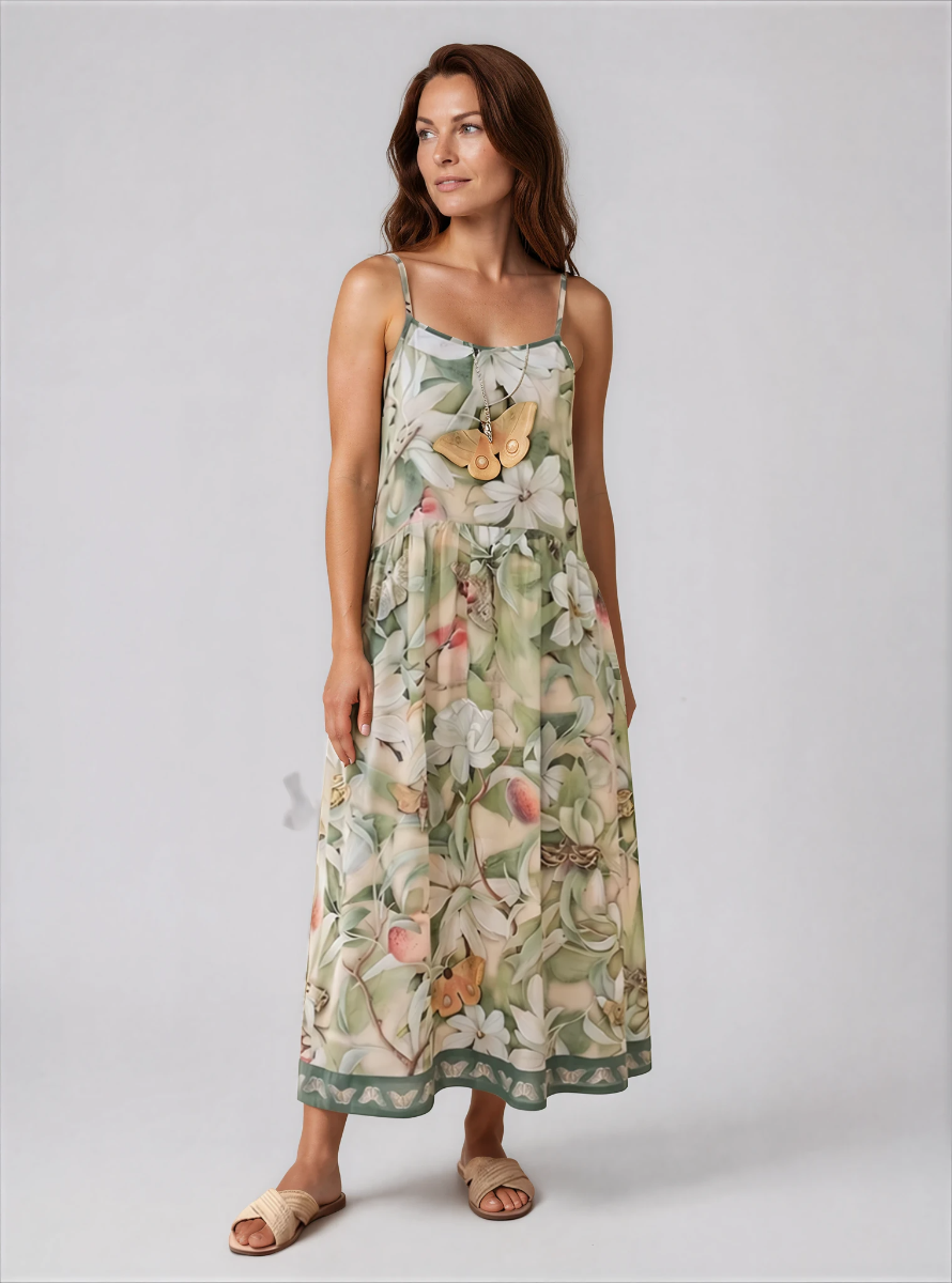FLEUR DE SOLEIL Bohéme Slip Dress