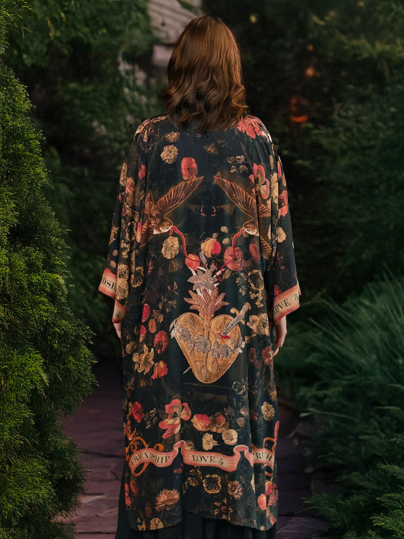 HEART OF GOLD Opera Duster Kimono