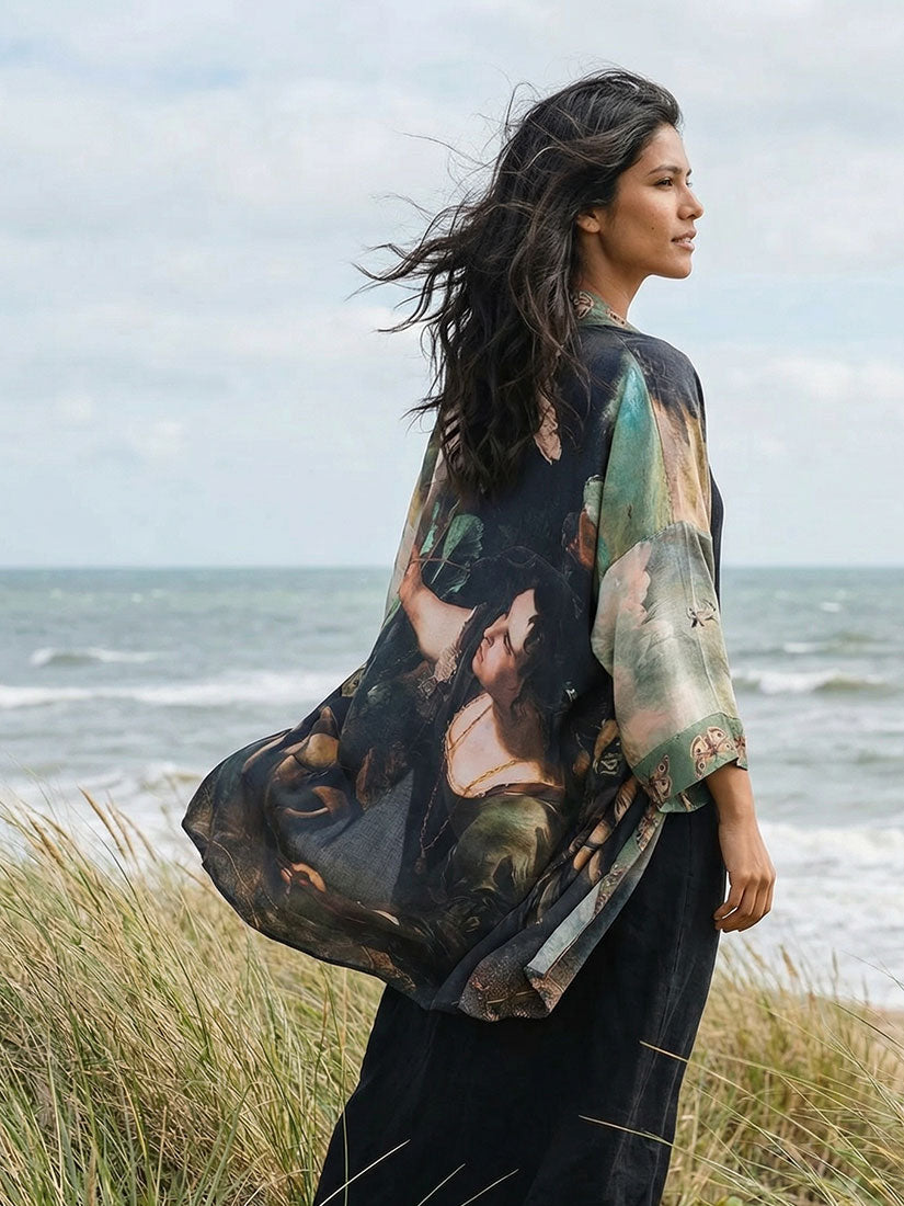 at the beach lifestyle market of stars heartwork matinée kimono