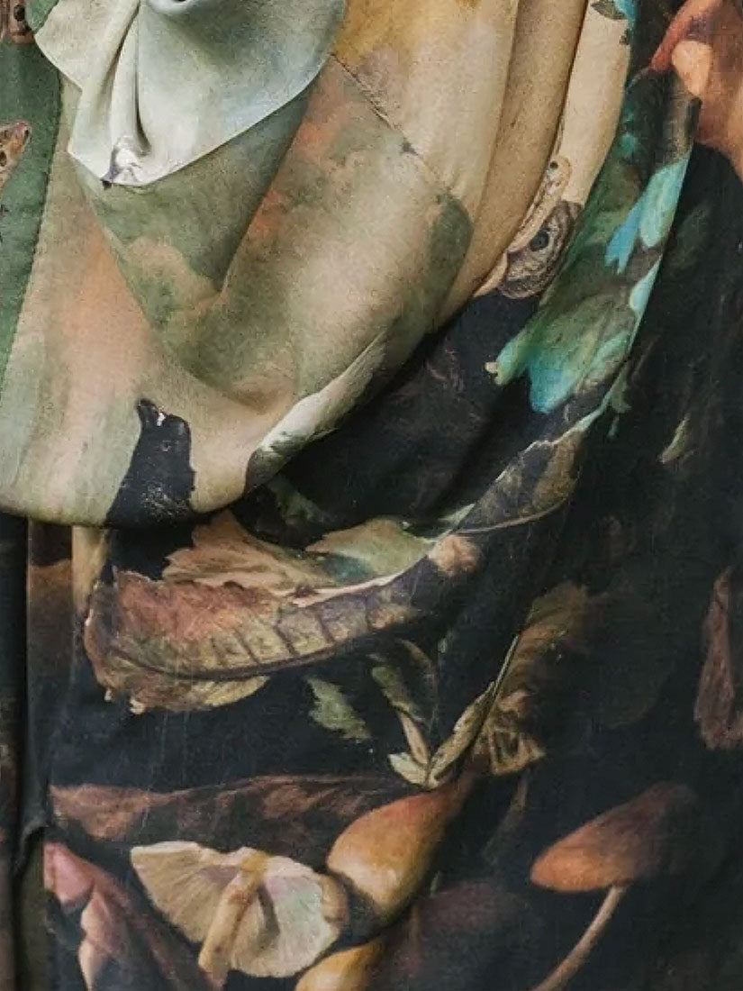 market of stars heartwork matinée kimono close up pattern